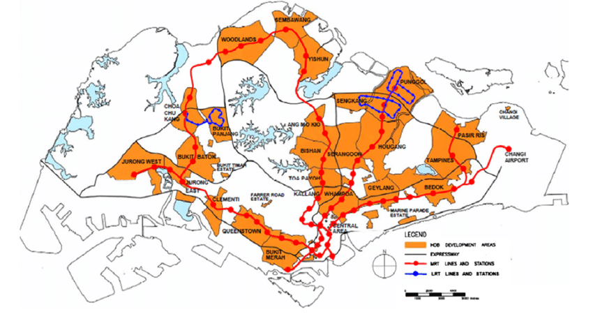 Image showing planning of new towns in Singapore